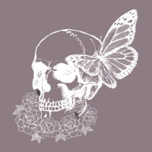 Butterfly Skull Crew Design
