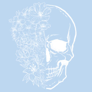 Flower Skull Kids T-Shirt Design