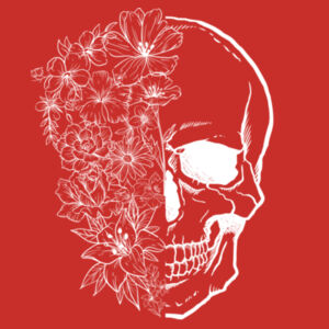 Flower Skull Hoodie Design