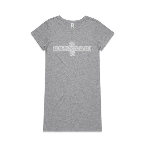 Leopard cross Tshirt Dress Thumbnail