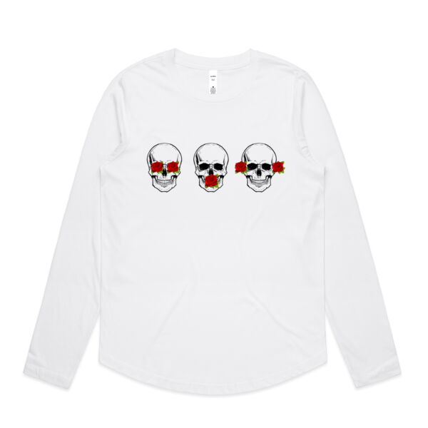 No Evil Skull Long Sleeve Thumbnail