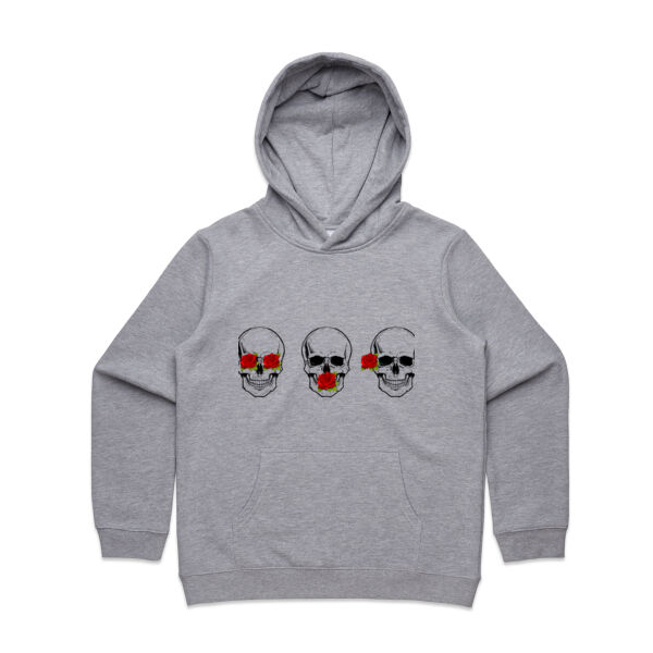 No Evil Skull Kids Hoodie Thumbnail