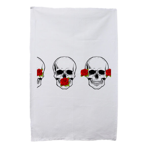 No Evil Skull Tea towel Thumbnail