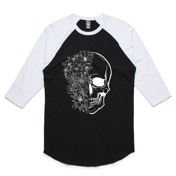 Flower Skull Raglan Top Thumbnail