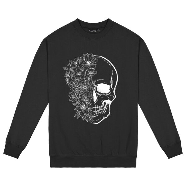 Flower Skull Mens Crew Thumbnail