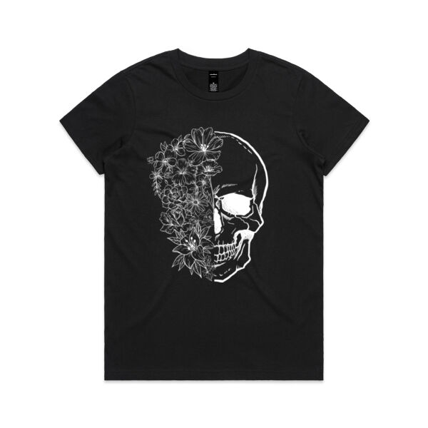 Flower Skull Maple T-Shirt  Thumbnail