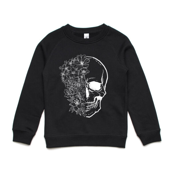 Flower Skull Kids Crew Thumbnail