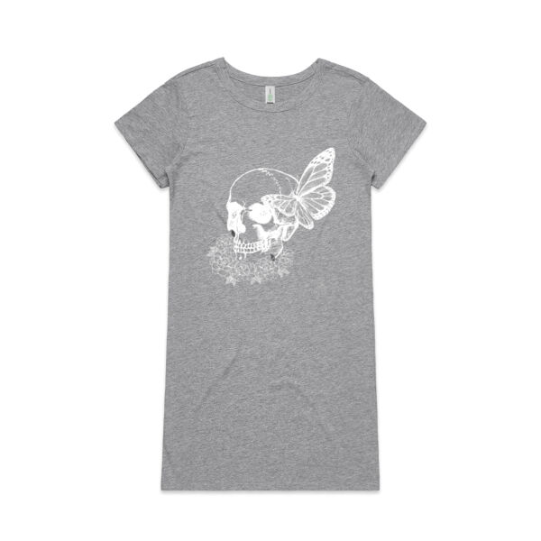 Butterfly Skull Long Dress Thumbnail