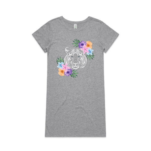 White Tiger Long Dress Thumbnail